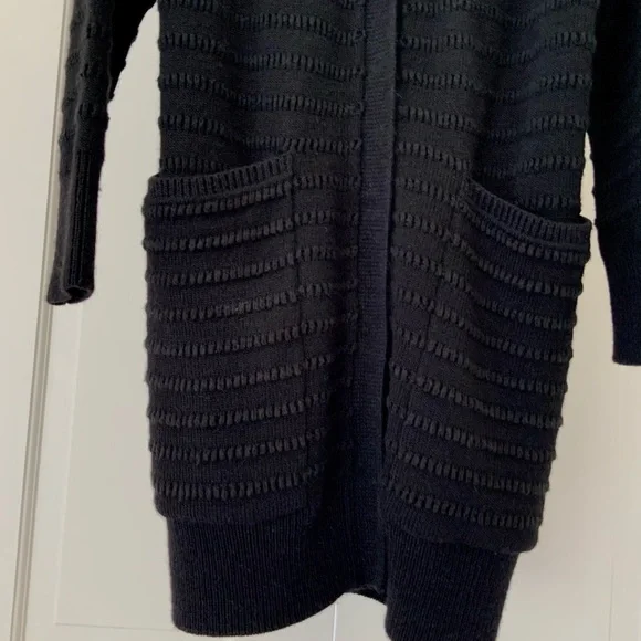 Carolina Herrera CH black cardigan sweater XS